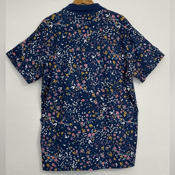 Bonobos Golf Performance Polo Shirt Men L Standard Fit Floral Print - Picture 7 of 14